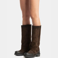 Metisse Biker in Camoscio Testa di Moro