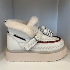 Nan-Ku DFH-11P Stivaletti Donna White