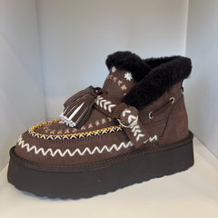 Nan-Ku DFH-11 StivalettI Donna Coffee