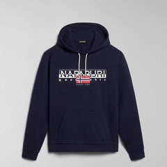 Napapijri Felpa con Cappuccio Aylmer Blu Marine