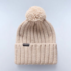 Napapijri Berretto Semiury con Pompon Beige Dimity