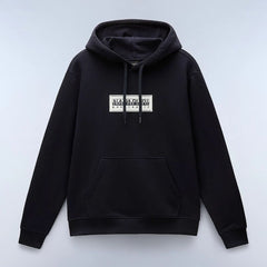 Napapijri Felpa con Cappuccio Box Logo Black