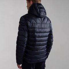 Napapijri Piumino con Cappuccio Aerons Blu Marine