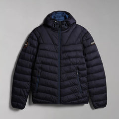 Napapijri Piumino con Cappuccio Aerons Blu Marine