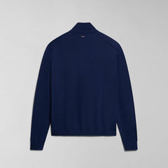 Napapijri Pullover con Zip Decatur Blu Marine