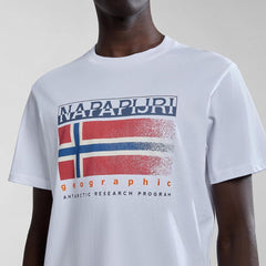 Napapijri T-Shirt Kreis Bright White
