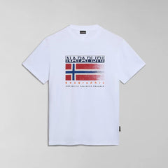 Napapijri T-Shirt Kreis Bright White