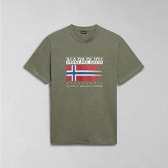 Napapijri T-Shirt Kreis Green Lichen