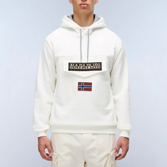 Napapijri Burgee NP0A892T Felpa Uomo White Heron