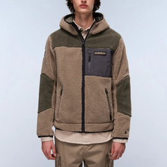 Napapijri Yupik NP0A4GNS Felpa in Pile Uomo CB MCD