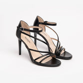 NeroGiardini Sandalo in Pelle Nero