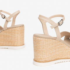 NeroGiardini Sandalo in Pelle Lino