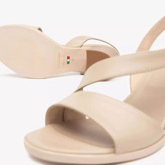 NeroGiardini Sandalo in Pelle Lino