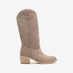 NeroGiardini Stivale in Suede Creta