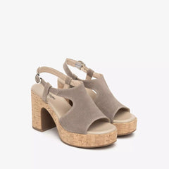 NeroGiardini Sandalo Velour Creta