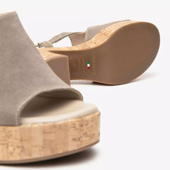 NeroGiardini Sandalo Velour Creta