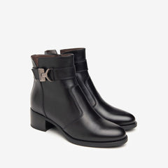 NeroGiardini Tronchetto Nero in Pelle