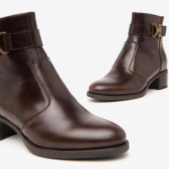 NeroGiardini Tronchetto Testa di Moro in Pelle