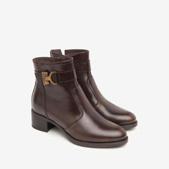 NeroGiardini Tronchetto Testa di Moro in Pelle