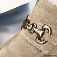 NeroGiardini Mocassino Argilla in Camoscio