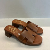 Oh My Sandals 5351 Ciabatta con Tacco Roble