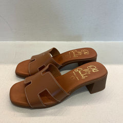 Oh My Sandals 5351 Ciabatta con Tacco Roble