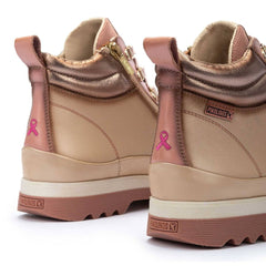 Pikolinos Stivaletto Vigo in Pelle Beige e Rosa