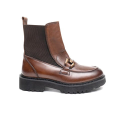 Pregunta Stivaletto in Pelle Cognac