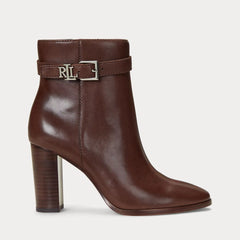 Ralph Lauren Stivale Bailey in Pelle Dark Mahogany