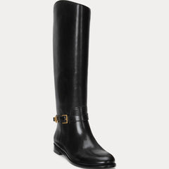 Ralph Lauren Stivale Brooke in Pelle Black
