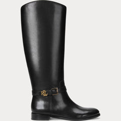 Ralph Lauren Stivale Brooke in Pelle Black