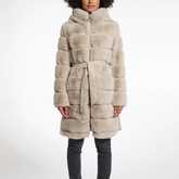 Rino & Pelle Bridget 7002512 Cappotto in Pelliccia Sintetica Donna Birch