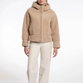 Rino & Pelle Felicia 7002511 Pelliccia Sintetica con Cappuccio Donna Oat