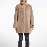 Rino & Pelle Nonna 7002511 Cappotto Monopetto Donna Oat