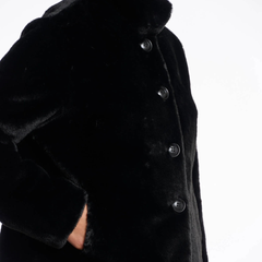 Rino & Pelle Vie 7002511 Giacca in Pelliccia Sintetica Donna Black