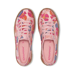Superga 2730 Rope Hibiscus Flower Print Pink-Fuchsia