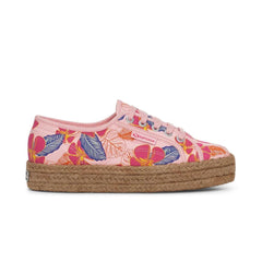 Superga 2730 Rope Hibiscus Flower Print Pink-Fuchsia
