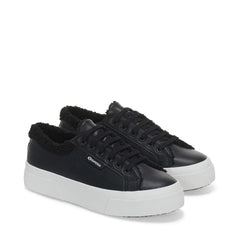 Superga 2740 Sneaker Platform Vegan Material Black
