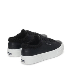 Superga 2740 Sneaker Platform Vegan Material Black
