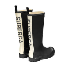 Superga 799 Stivale di Gomma Lettering Black