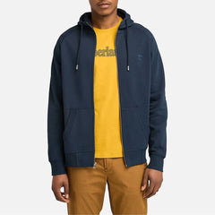 Timberland Felpa con Cappuccio e Zip Exeter River Blu Scuro