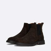 Tommy Hilfiger Stivaletto Chelsea in Camoscio Dark Coffee