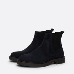 Tommy Hilfiger Stivaletto Chelsea in Camoscio Desert Sky