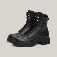 Tommy Hilfiger Scarponcino Biker Stringato Black