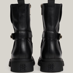 Tommy Hilfiger Stivaletto Biker in Pelle Black