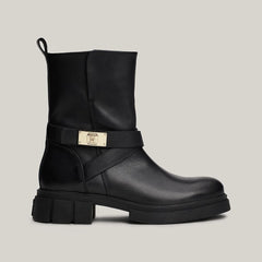 Tommy Hilfiger Stivaletto Biker in Pelle Black