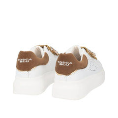 Tosca Blu Sneaker Juliette con Farfalle Gioiello Bianco/Bronzo