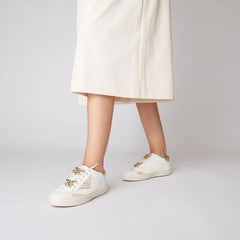 Tosca Blu Sneakers Sirius con Farfalle Gioiello Latte/Oro