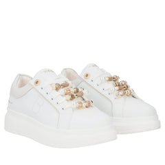 Tosca Blu Chic S001 Sneakers con Accessori Donna Bianco/Beige