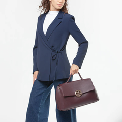 V°73 Federica V 73BS9ER01 Borsa a a Mano Donna Bordeaux